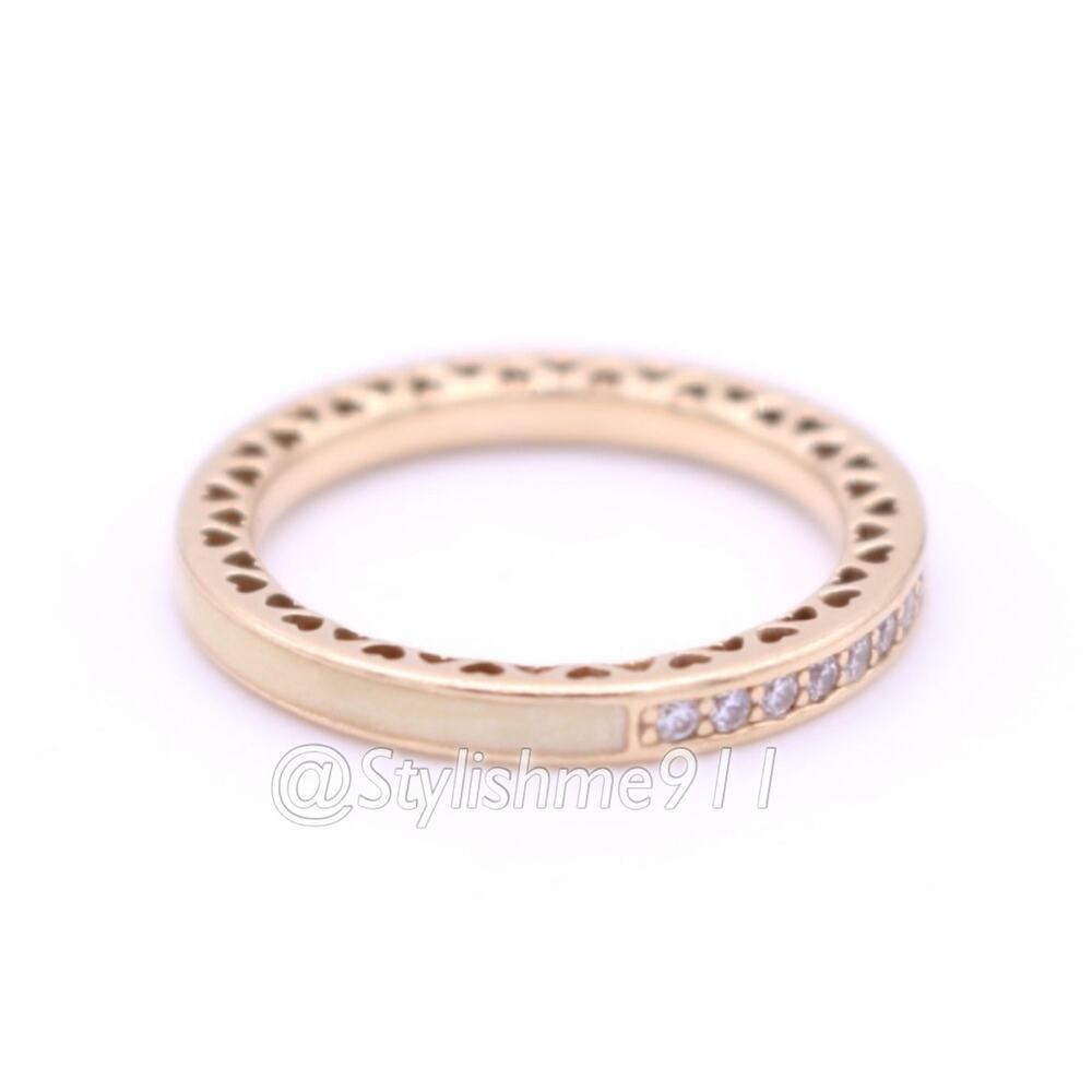 Authentic Pandora 14K Gold Radiant Hearts of Pandora Ring - Picture 1 of 14